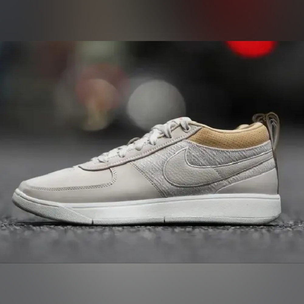 Size 7.5 - NEW Men's NIKE BOOK 1 "Grey/Sail" Light Orewood Brown - Picture 10 of 17